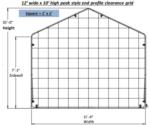 12'Wx24'Lx10'H heavy duty portable shelter